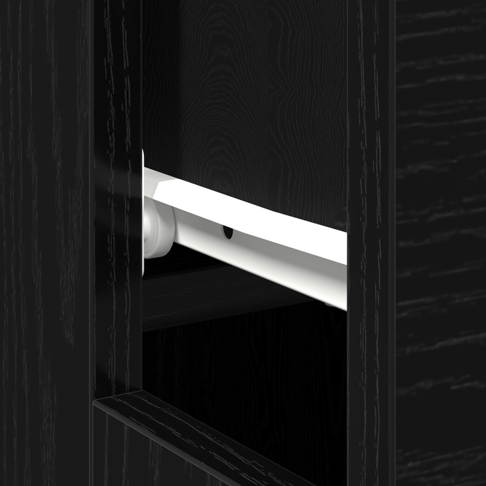 Scrivania in Quercia Nera  - 100x50x75 cm - Realizzata in Legno Ingegnerizzato