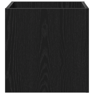 Scatola per piante  Nero Rovere 40x40x40 cm Legno ingegnerizzato