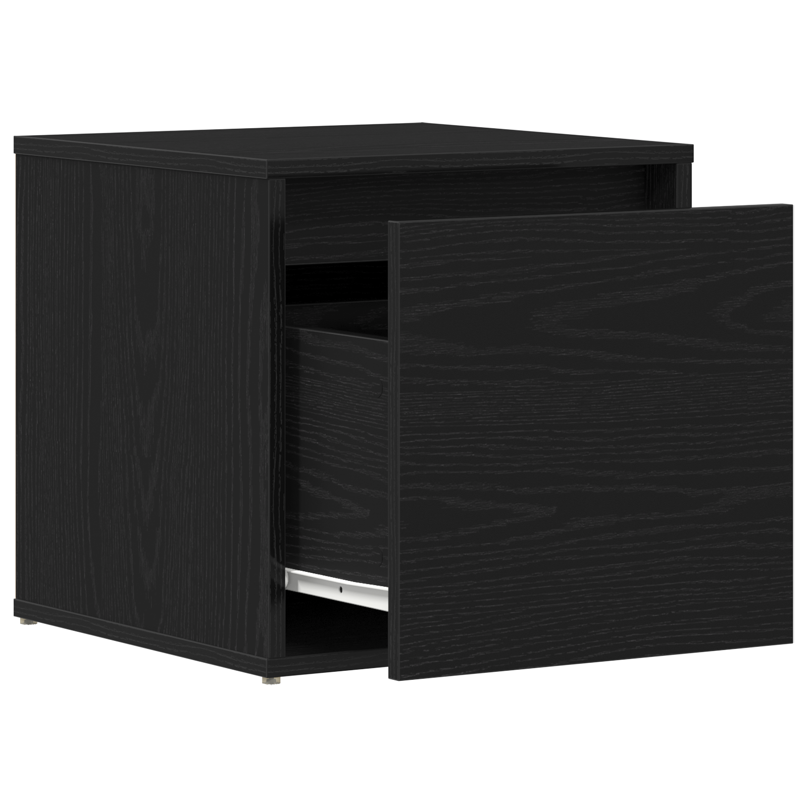 Cassetto Nero Rovere 40,5x40x40 cm Legno ingegnerizzato