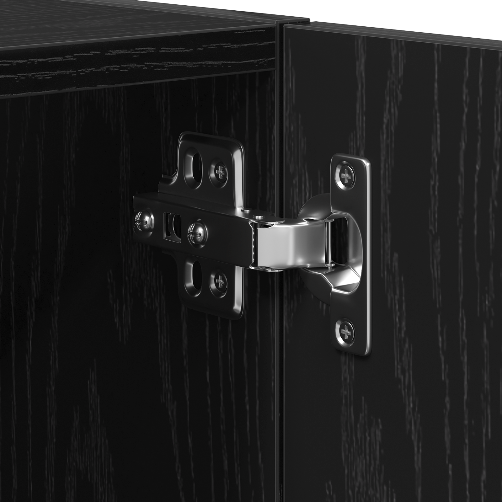 Armadio a muro  Nero Rovere 60x30x70 cm in legno ingegnerizzato