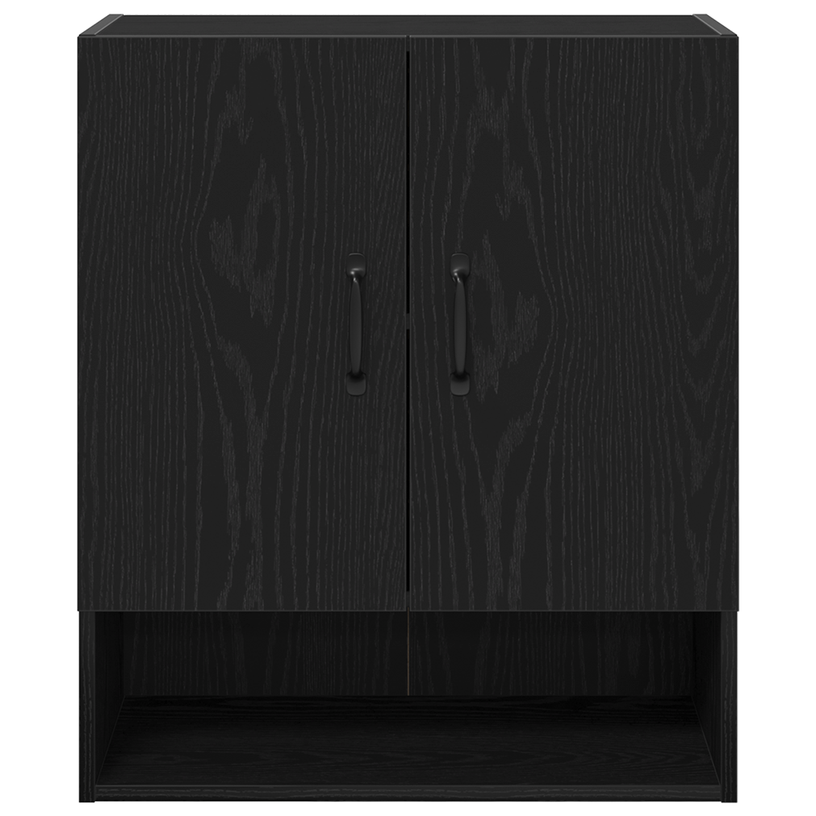 Armadio a muro  Nero Rovere 60x30x70 cm in legno ingegnerizzato