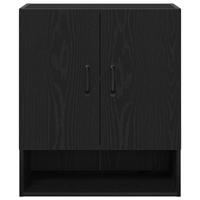 Armadio a muro  Nero Rovere 60x30x70 cm in legno ingegnerizzato
