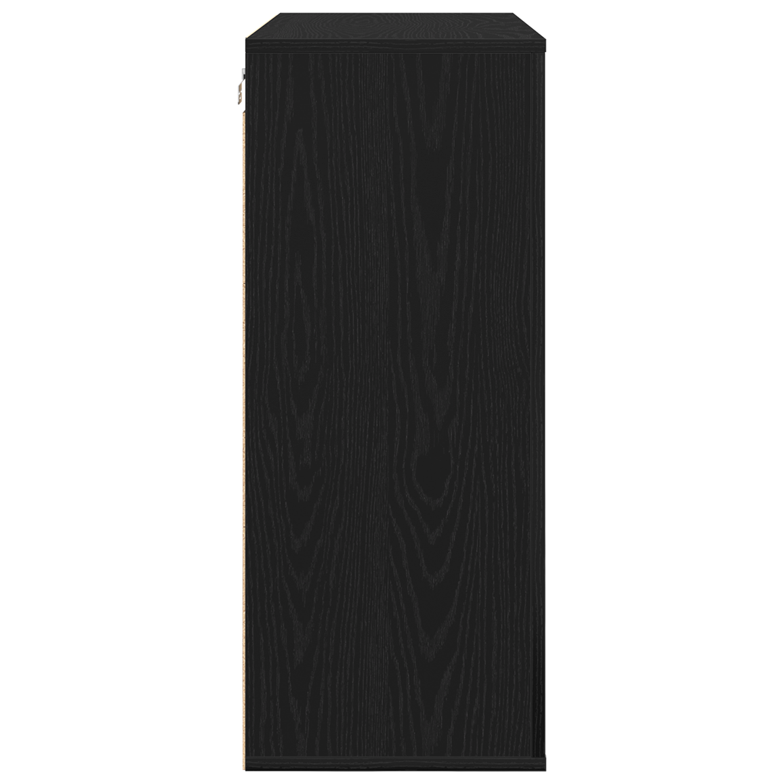 Armadio a muro  Nero Rovere 80x33x80 cm Legno ingegnerizzato