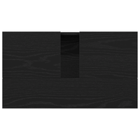 Mobile Lavabo  Nero Rovere 58x33x60 cm Legno Ingegnerizzato