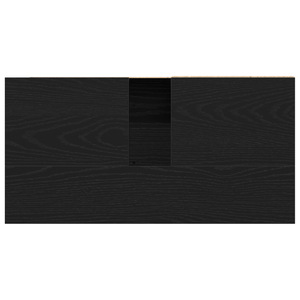 Mobile per Lavabo Nero Rovere 65x33x60 cm in Legno Compresso