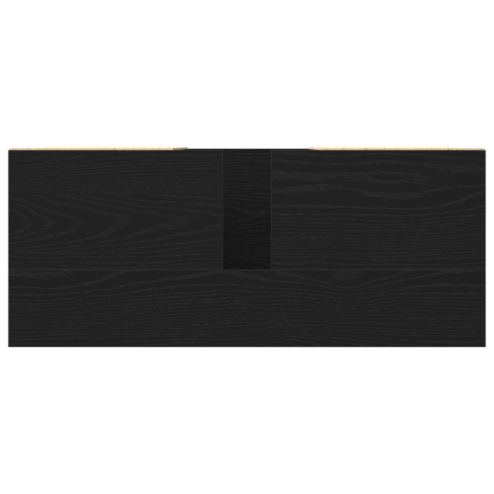 Mobiletto lavabo Rovere nero 80x33x60 cm Legno ingegnerizzato