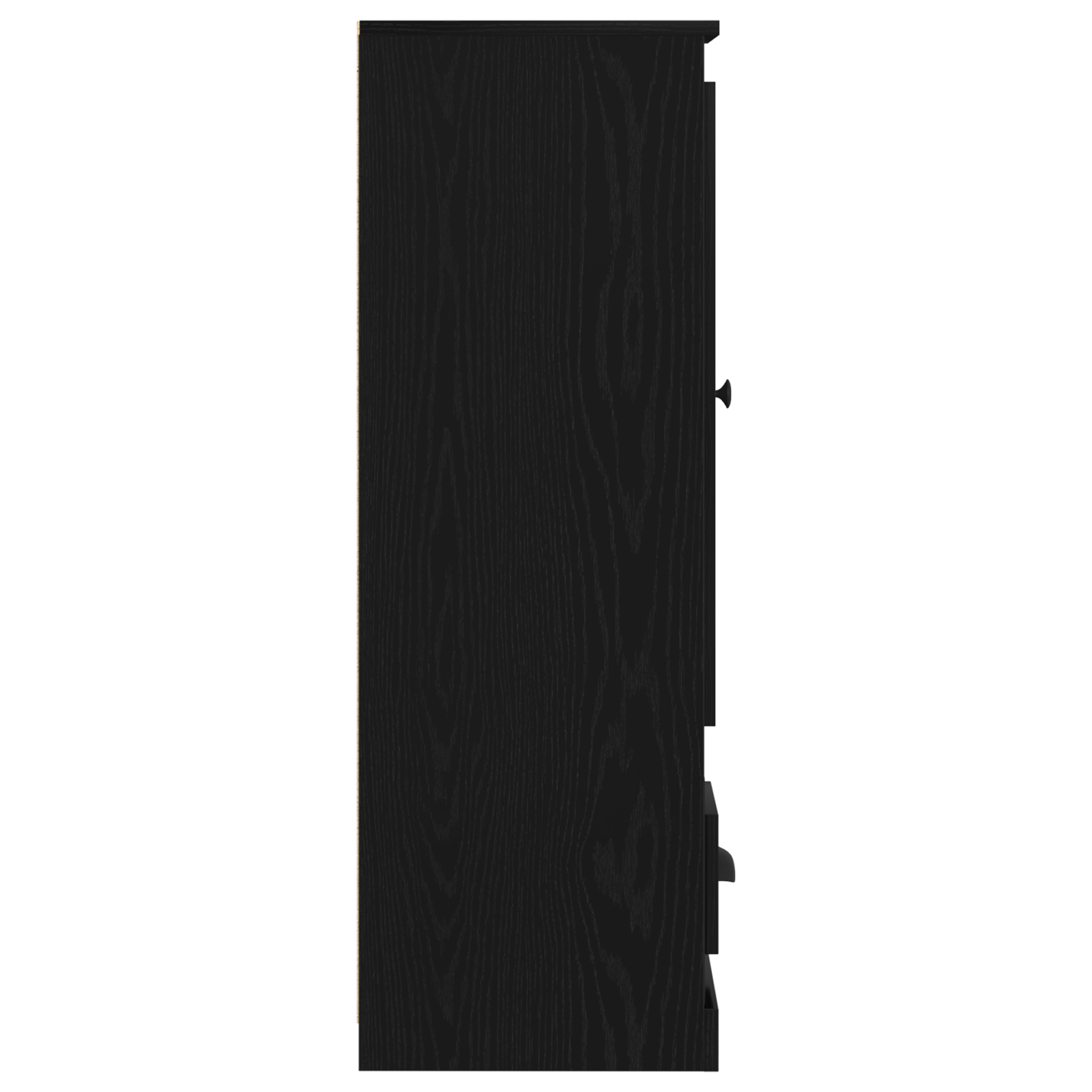 Highboard Nero Quercia 36x35,5x103,5 cm Legno ingegnerizzato