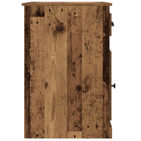 Scrivania  con ripostiglio in legno antico 50x115x75 cm in legno ingegnerizzato