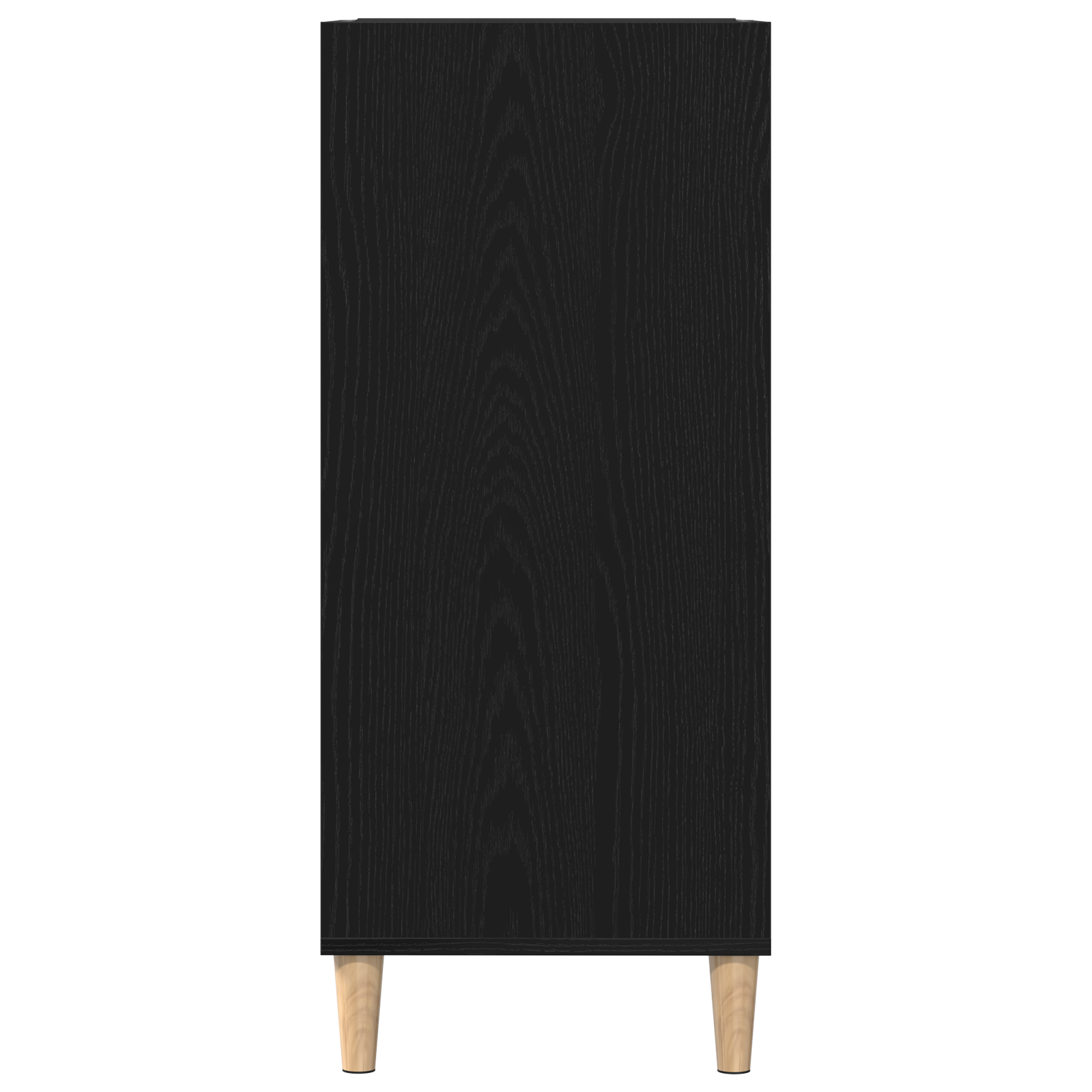 Armadio per dischi  Nero Rovere 84,5x38x89 cm Legno ingegnerizzato
