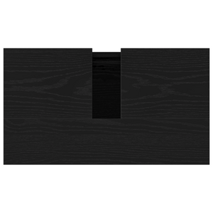 Mobile lavabo bagno  Nero Rovere 58x33x60 cm Legno ingegnerizzato