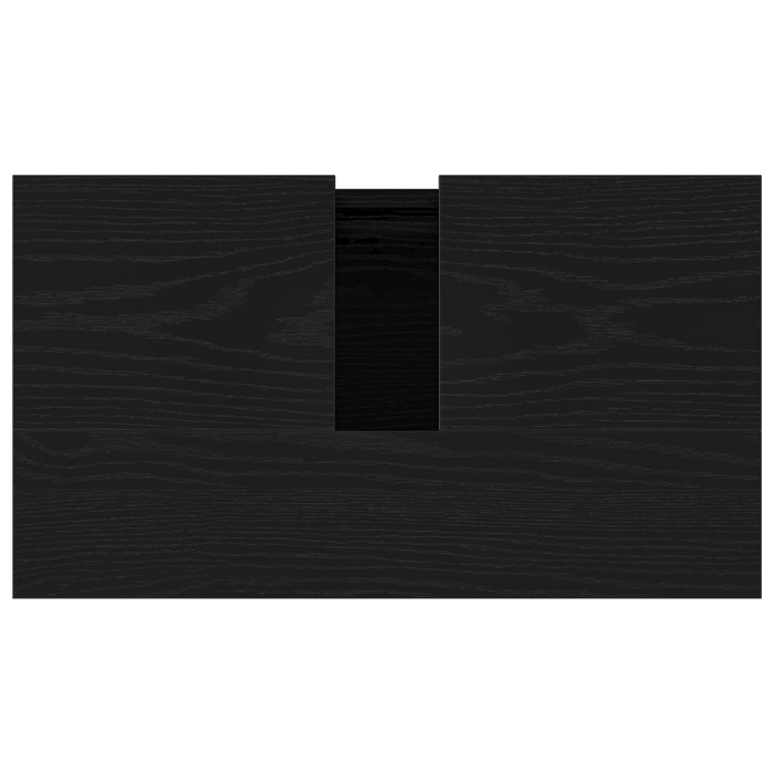 Mobile lavabo bagno  Nero Rovere 58x33x60 cm Legno ingegnerizzato