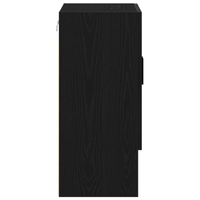 Armadio a muro  Nero Rovere 60x31x70 cm in legno ingegnerizzato