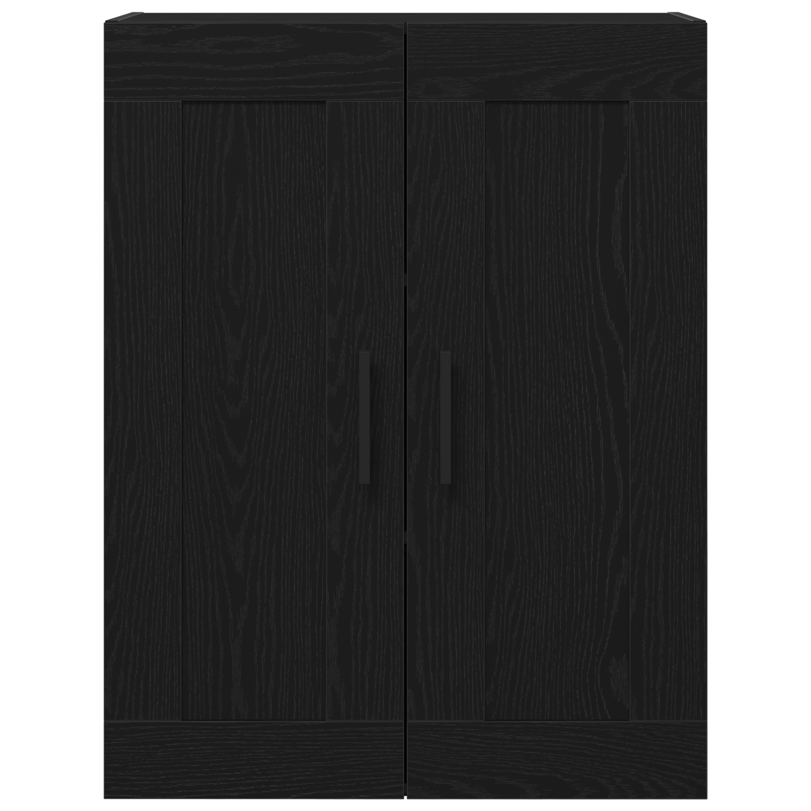 Mobile da parete  Nero Rovere 69,5x34x90 cm Legno ingegnerizzato