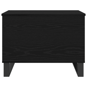 Tavolino da caffè con piano sollevabile Nero Rovere 60x44,5x45 cm Legno ingegnerizzato