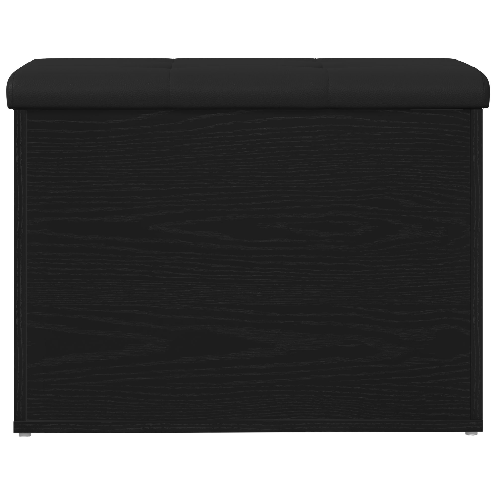 panchina da stoccaggio  rovere nero 60x40x45 cm in legno ingegnerizzato