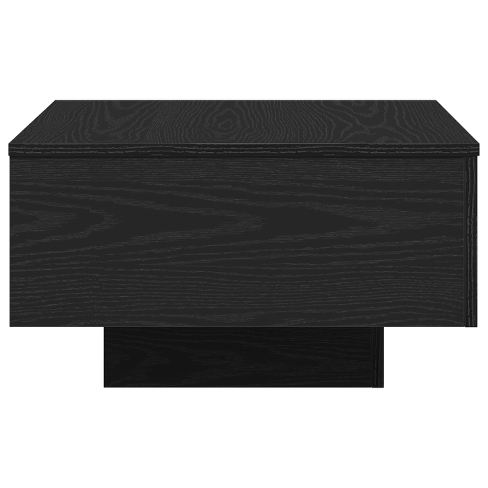Tavolino da caffè in legno ingegnerizzato nero 55x55x31 cm