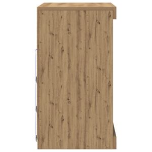 Sideboard  con luci LED Rovere Artigianale 60,5x37x67 cm