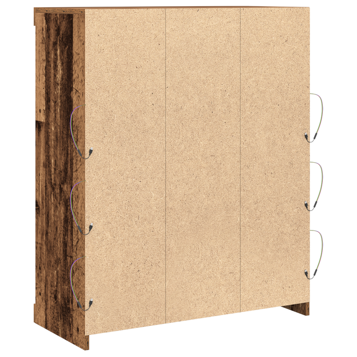 Mobile con LED Legno Vecchio 41x37x100 cm