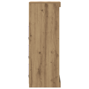 Sideboard con Luci LED Rovere Artigianale 41x37x100 cm