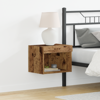 Armadio a muro  con luci LED in legno antico 40x30x30 cm