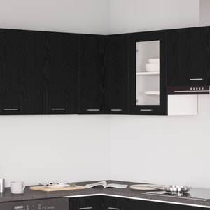 Armadio Angolare  - Rovere Nero - 57x57x60 cm - Realizzato in Legno Ingegnerizzato