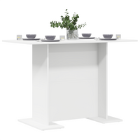 Tavolo da pranzo  Bianco 110x60x75 cm in legno ingegnerizzato