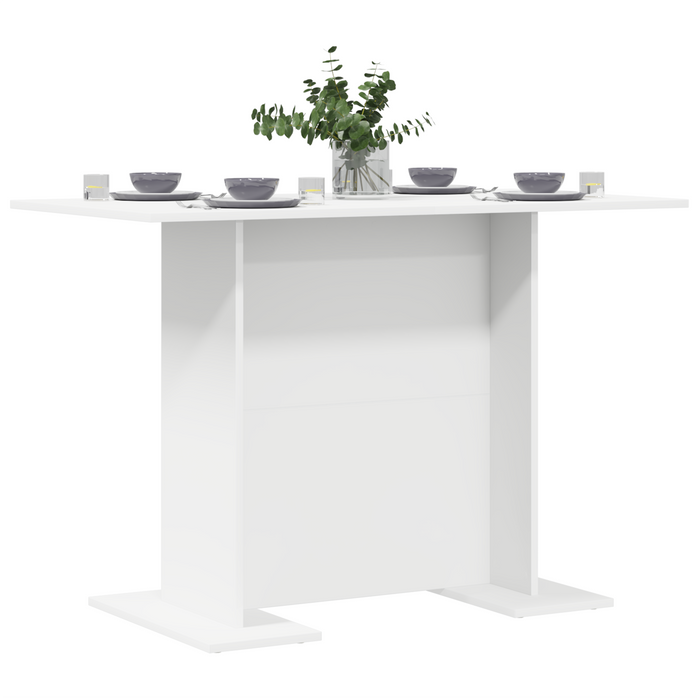 Tavolo da pranzo  Bianco 110x60x75 cm in legno ingegnerizzato