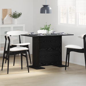 Tavolo da pranzo  Nero Rovere 110x60x75 cm Legno ingegnerizzato