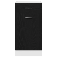 Mobile con cassetti - Rovere nero, 40x46x81.5 cm, Realizzato in legno ingegnerizzato