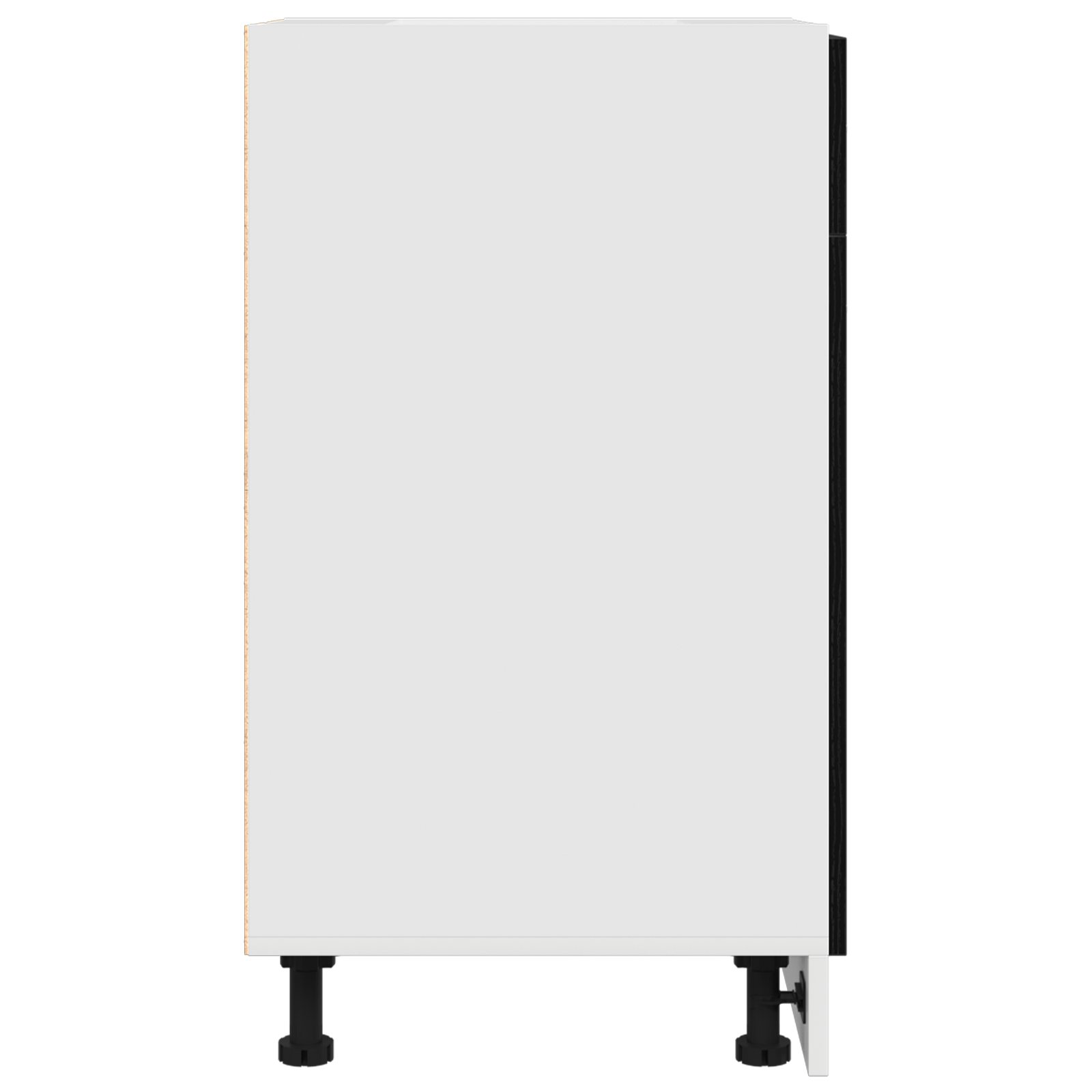 Mobile con cassetti - Rovere nero, 40x46x81.5 cm, Realizzato in legno ingegnerizzato