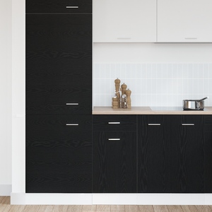 Mobile con cassetti - Rovere nero, 40x46x81.5 cm, Realizzato in legno ingegnerizzato