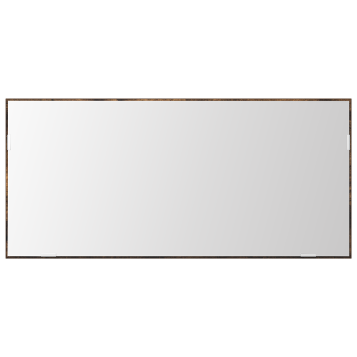 Armadio Specchio da Bagno  con Luce LED Rovere Affumicato 80x37 cm