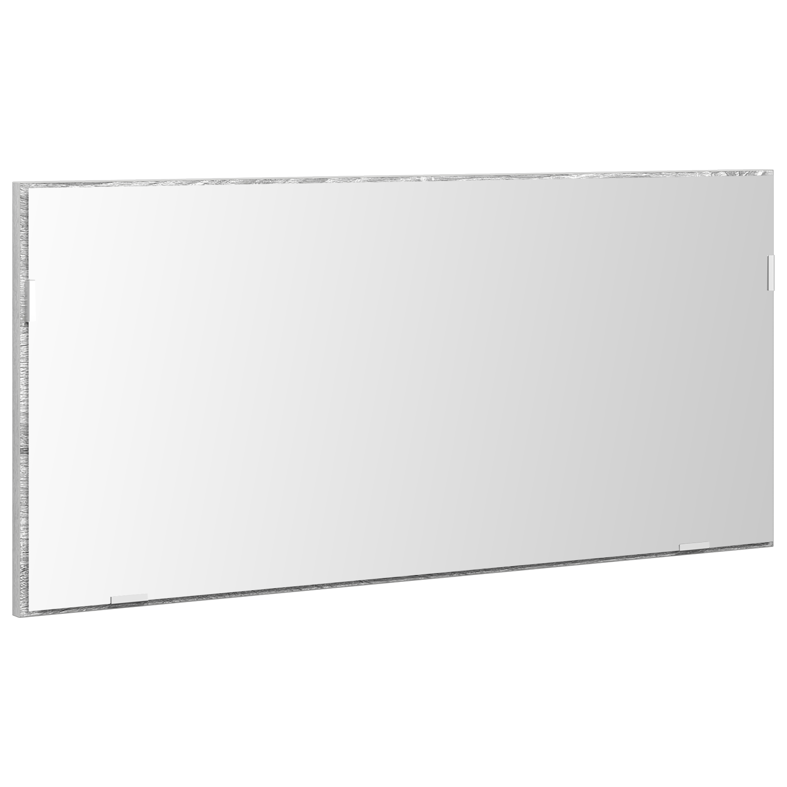 Mobile da bagno  con specchio e luce LED Grigio Sonoma 80x37 cm
