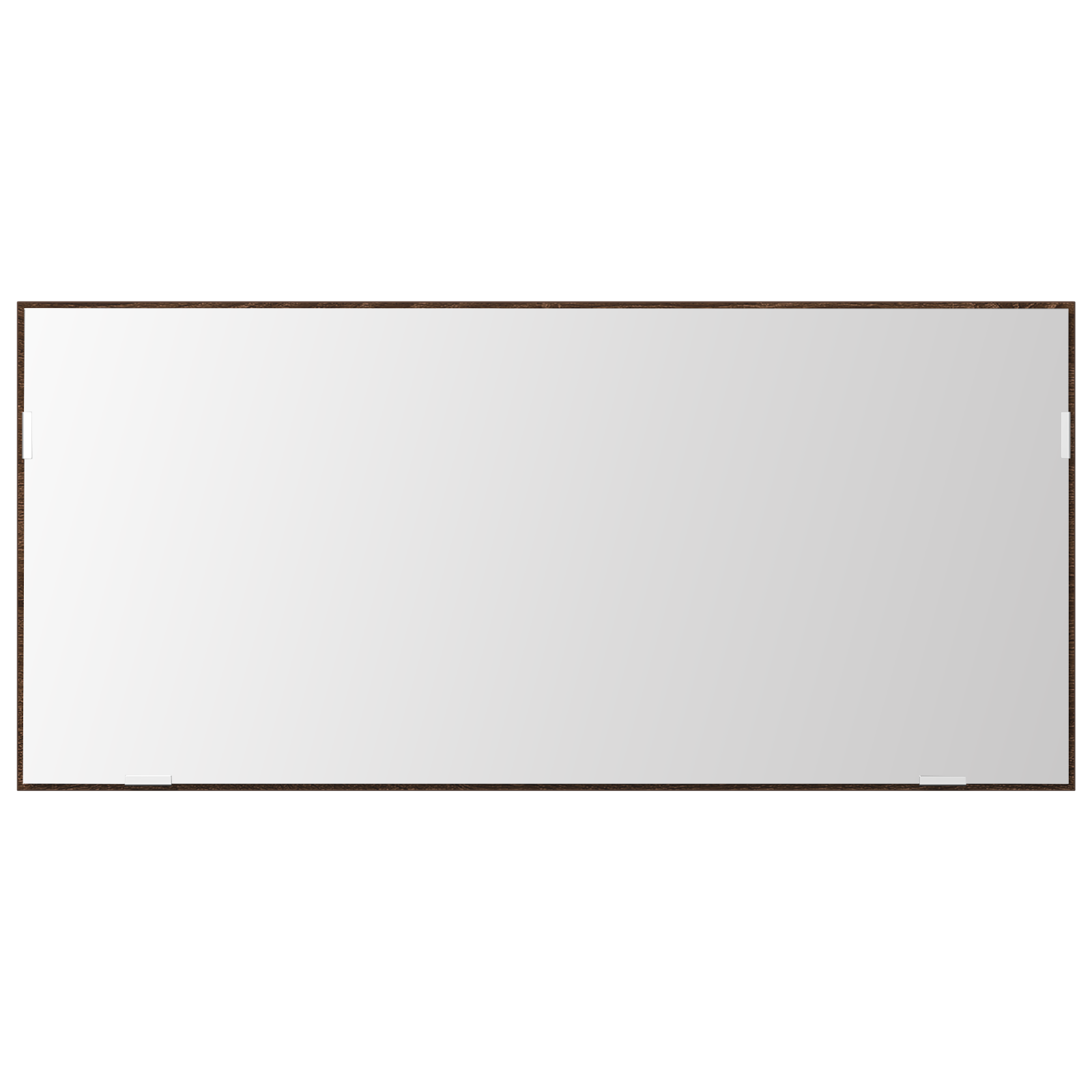 Cabinet del Bagno  con Specchio e Luce LED Rovere Marrone 80x37 cm