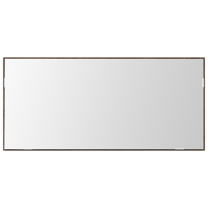 Cabinet del Bagno  con Specchio e Luce LED Rovere Marrone 80x37 cm