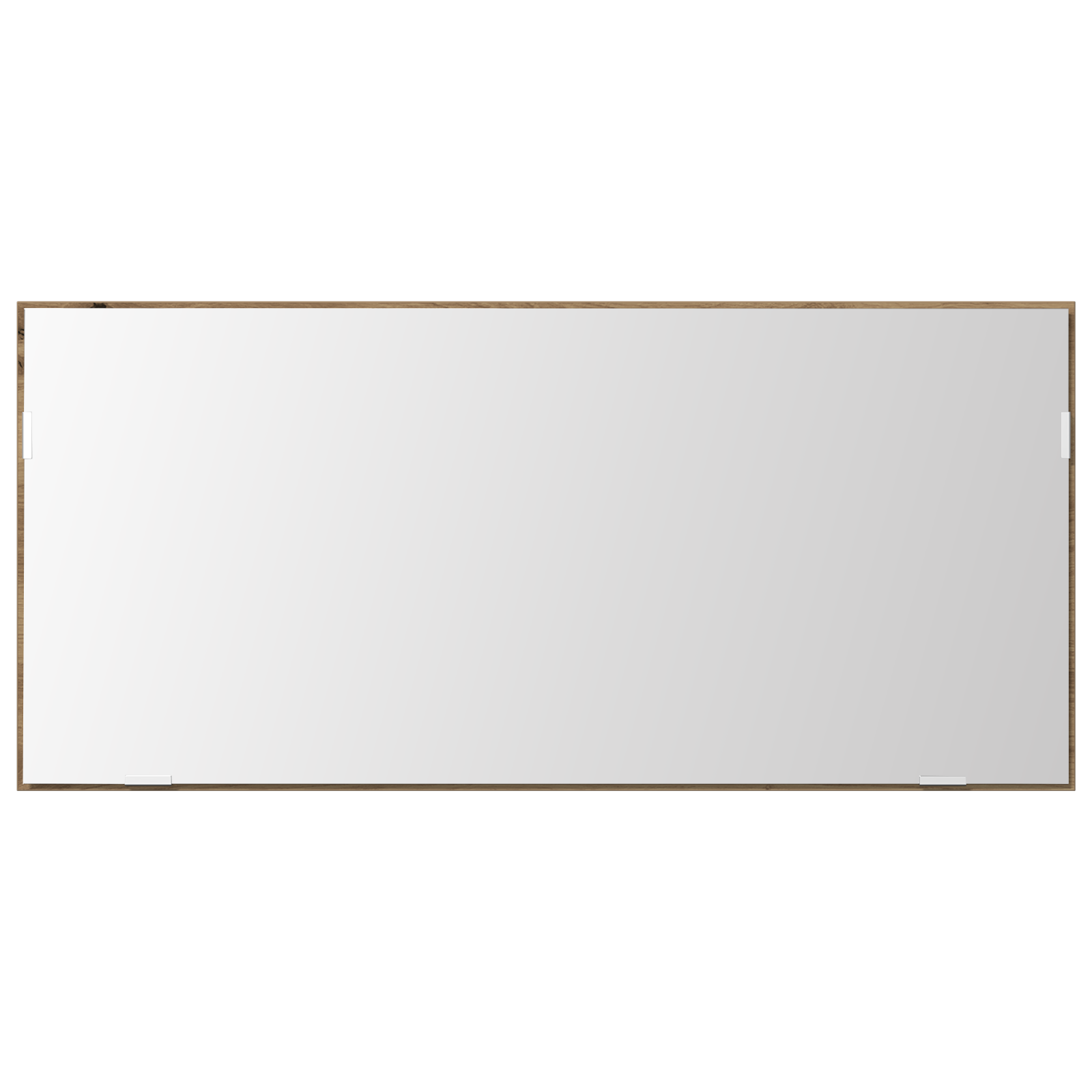 Mobile da bagno con specchio con luce LED in rovere artigianale 80x37 cm