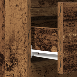 Sideboard con Cassetti in Legno Antico 60x35x70 cm in Legno Ingenerizzato
