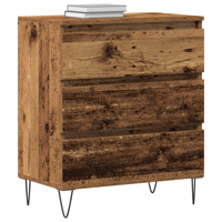 Sideboard con Cassetti in Legno Antico 60x35x70 cm in Legno Ingenerizzato