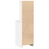 Highboard Bianco 40x41x135 cm in Legno Ingegnerizzato