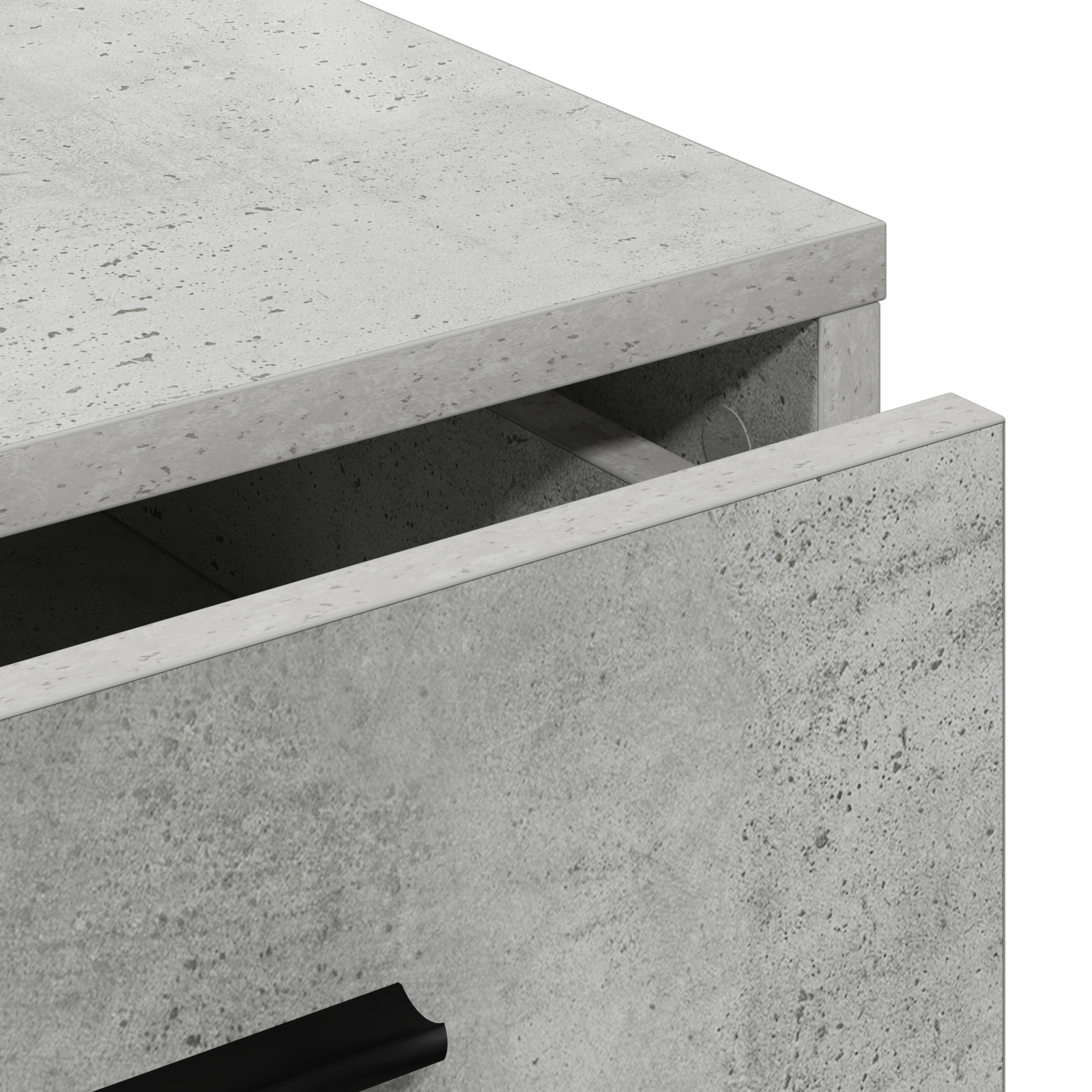 Sideboard Grigio Cemento 40x41x75 cm Legno Ingegnerizzato