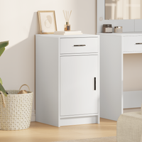 Credenza Bianca 40x41x75 cm Legno Ingegnerizzato