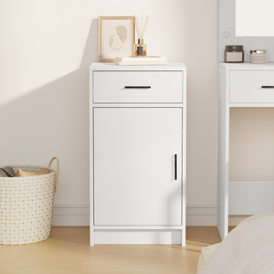 Credenza Bianca 40x41x75 cm Legno Ingegnerizzato