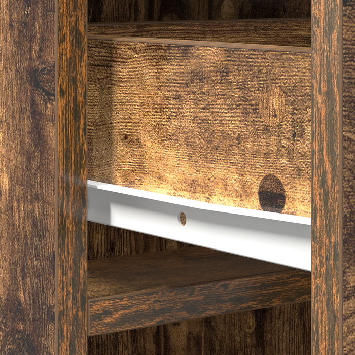 Mobile Alto in Rovere Fumè, 40x41x135 cm, in Legno Ingegnerizzato