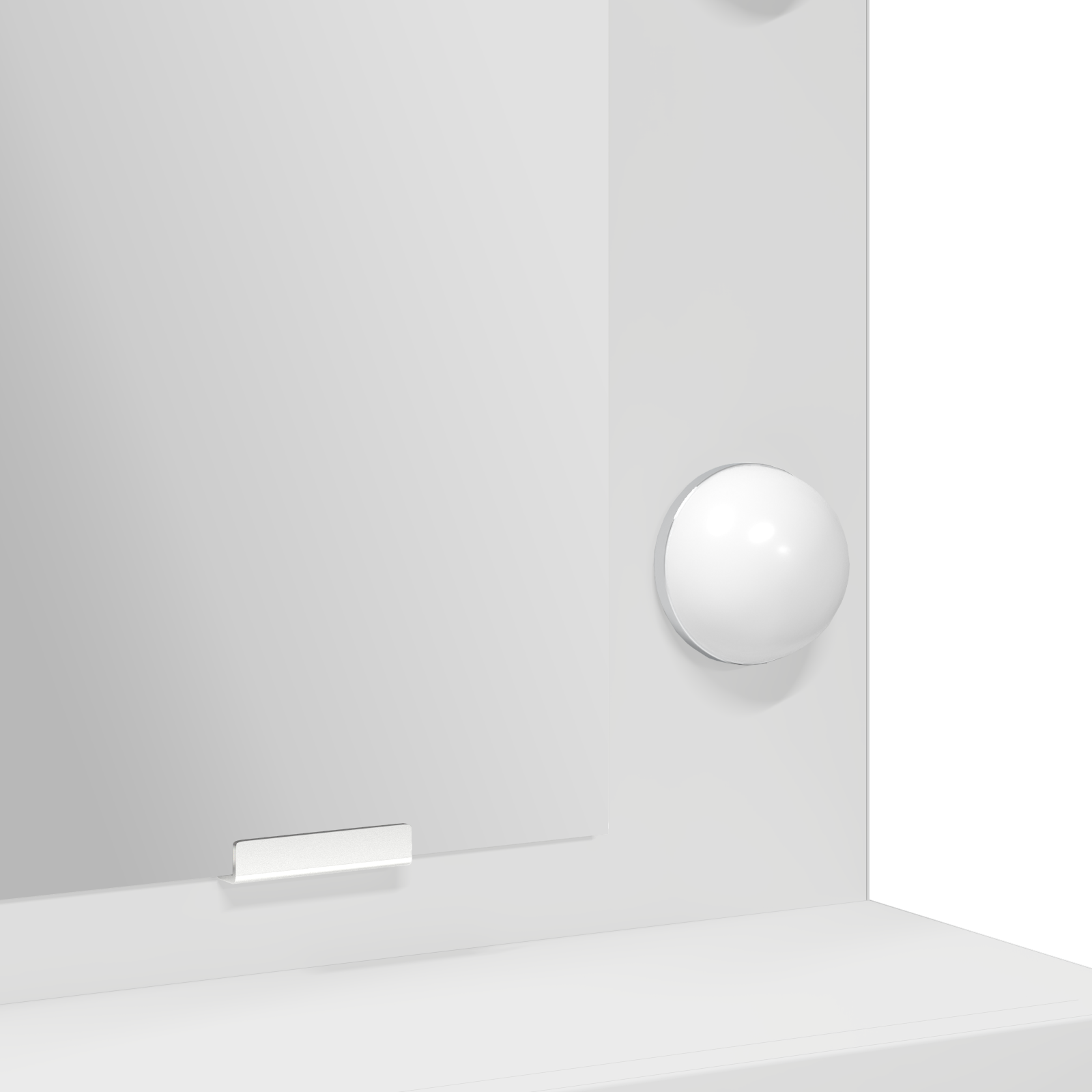 Toeletta  con luci LED Bianca 50x41x135 cm