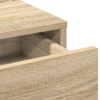 Toeletta vitaXL con luci LED Rovere Sonoma 50x41x135 cm