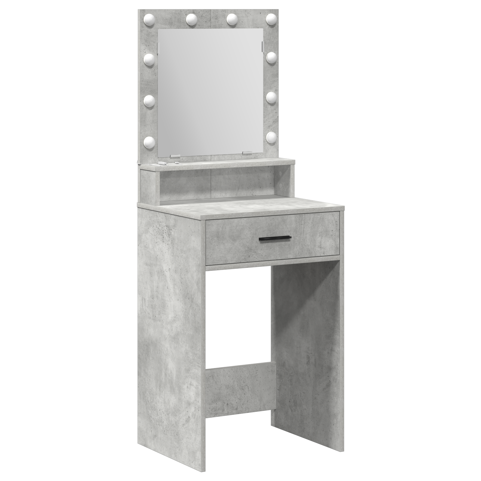 Toletta  con luci LED Grigio cemento 50x41x135 cm