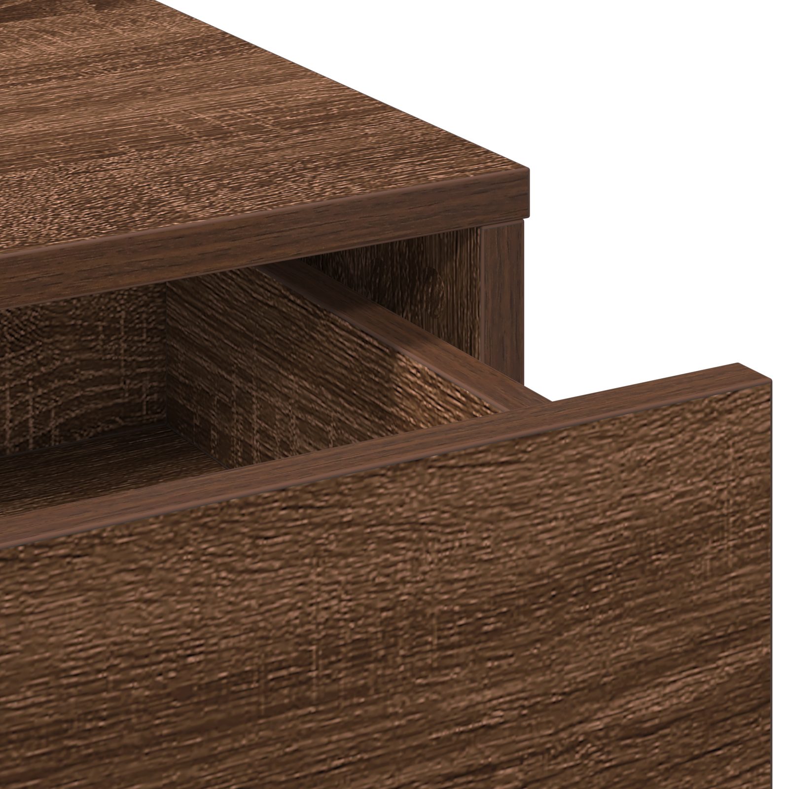 Tavolo da trucco con luci LED in Rovere Marrone 50x41x135 cm