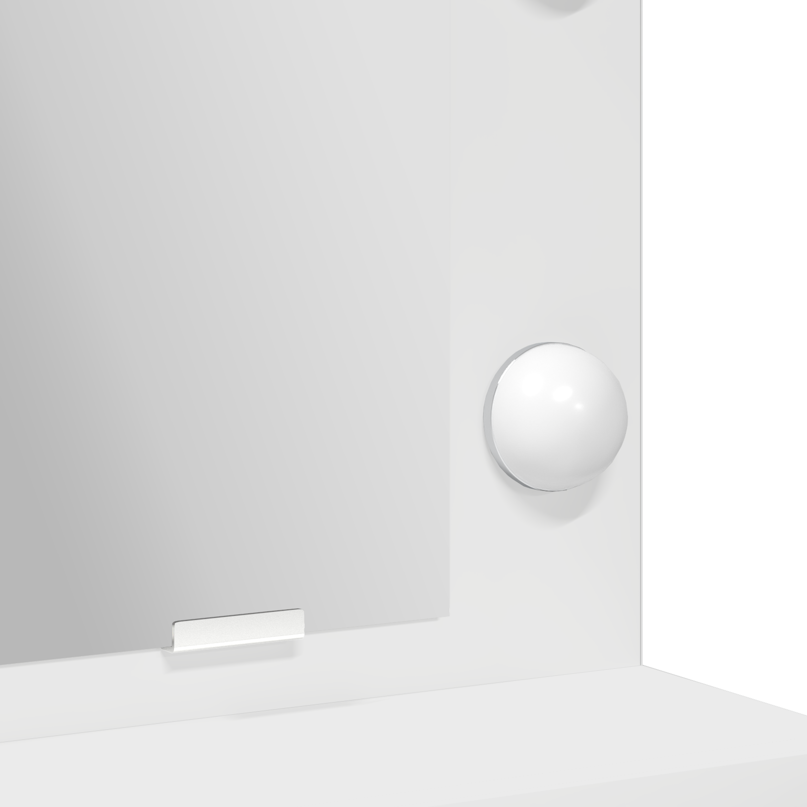 Toeletta  con luci LED Bianca 50x41x135 cm