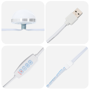 Tavolo da Trucco con Luci LED in Rovere Sonoma, 50x41x135 cm