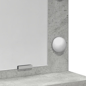 Toletta  con luci LED Grigio Cemento 50x41x135 cm